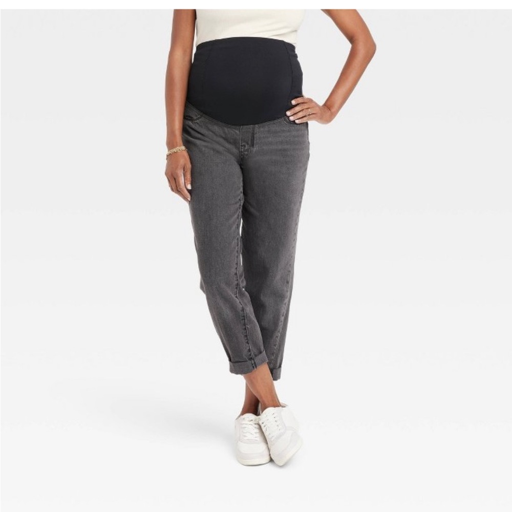 EUC Over Belly Boyfriend Maternity
Jeans - Isabel Maternity